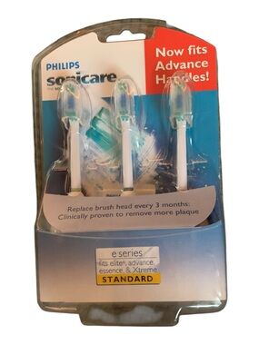 Philips Sonicare E Series HX7003 Replacement Brush Heads for Toothbrush 3 Pack